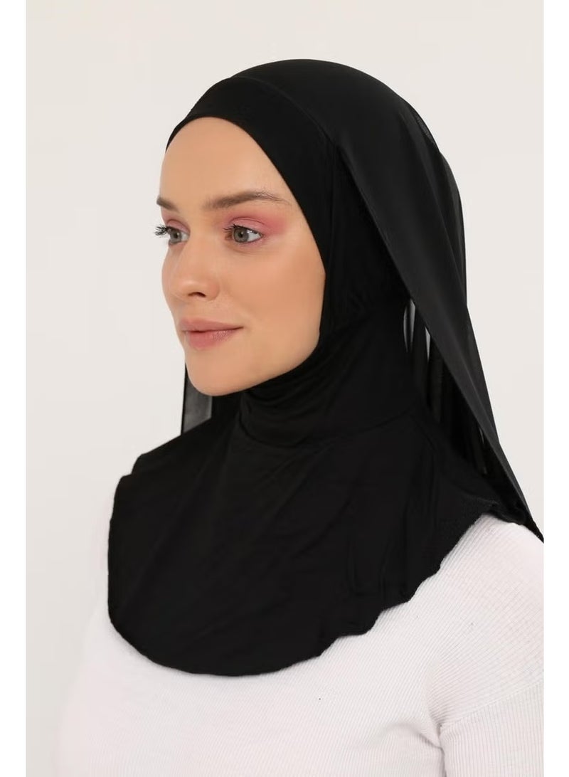 Altobeh Ready Practical Luxury Neck Collar Bonnet Chiffon Shawl - Image 1